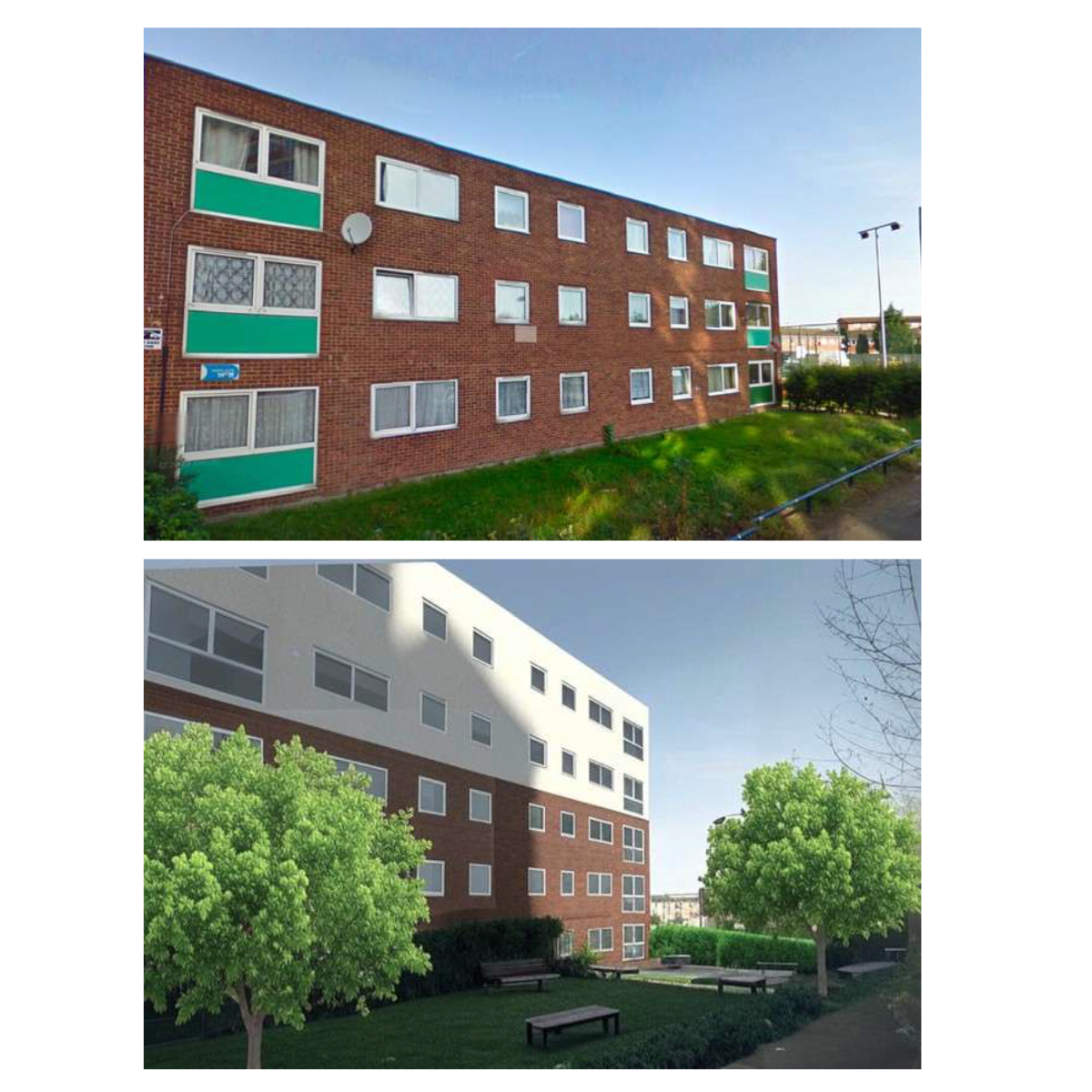 Existing residential building before Airspace development